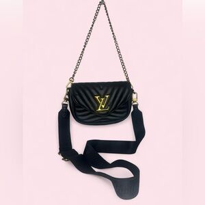 Black Quilted Chain Shoulder Bag